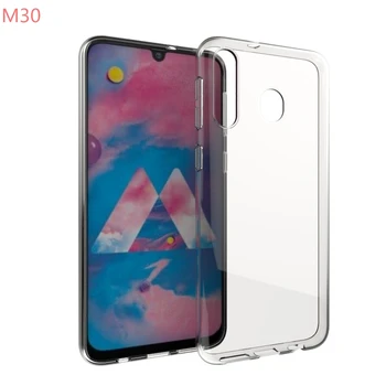 

100pcs/lot transparent smooth Soft TPU Cover Case For Samsung Galaxy M30