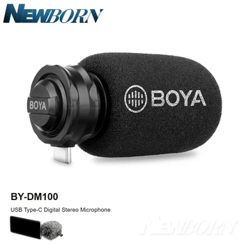 

BOYA BY-DM100 Digital Condenser Stereo Microphone for Android Huawei SAMSUNG Galaxy s9 s9+ USB Type-C