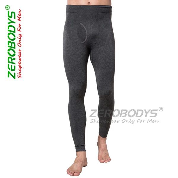 Мужские брюки для похудения сжигающие жир леггинсы форма тела rs Нижнее белье Мужские u-образный дизайн бесшовные длинные брюки - Цвет: Черный