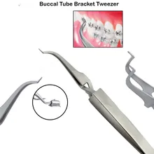 1 шт. Орто кронштейн Пинцет буккальные трубки размещения прямых Бонд кронштейны обратного действия