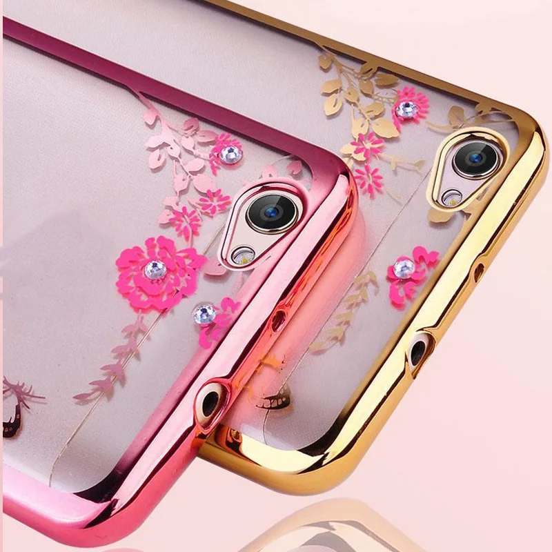 

For Xiaomi Redmi 5A Note 5 Phone Case TPU Silicone Flower Bling Clear Soft Case For Xiaomi mi 8 SE A2 Lite redmi S2 5 Plus 6A 4A