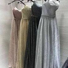 Mbcully блестящая Звезда блестками платья для выпускного вечера Длинные элегантные трапециевидные возлюбленные Формальные вечерние женственные вечерние платья vestido de festa