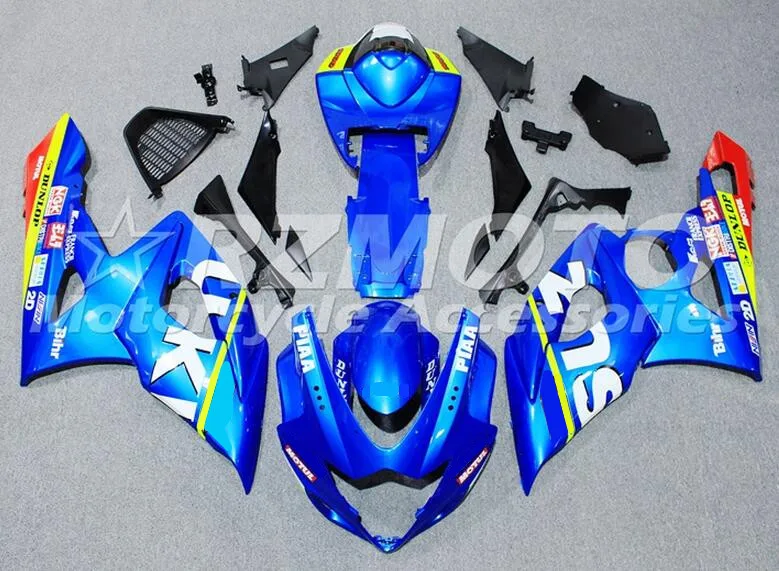 

Motorcycles Full Fairings kit Fit For Suzuki GSXR1000 K5 2005 2006 GSXR-1000 05 06 ABS Plastic + Tank cover custom blue white