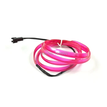 

New style Flexible 2Meters Purple 2.3mm-skirt EL Wire LED Strip Not Include Driver Car Decorative Flexible Neon Light Light-up