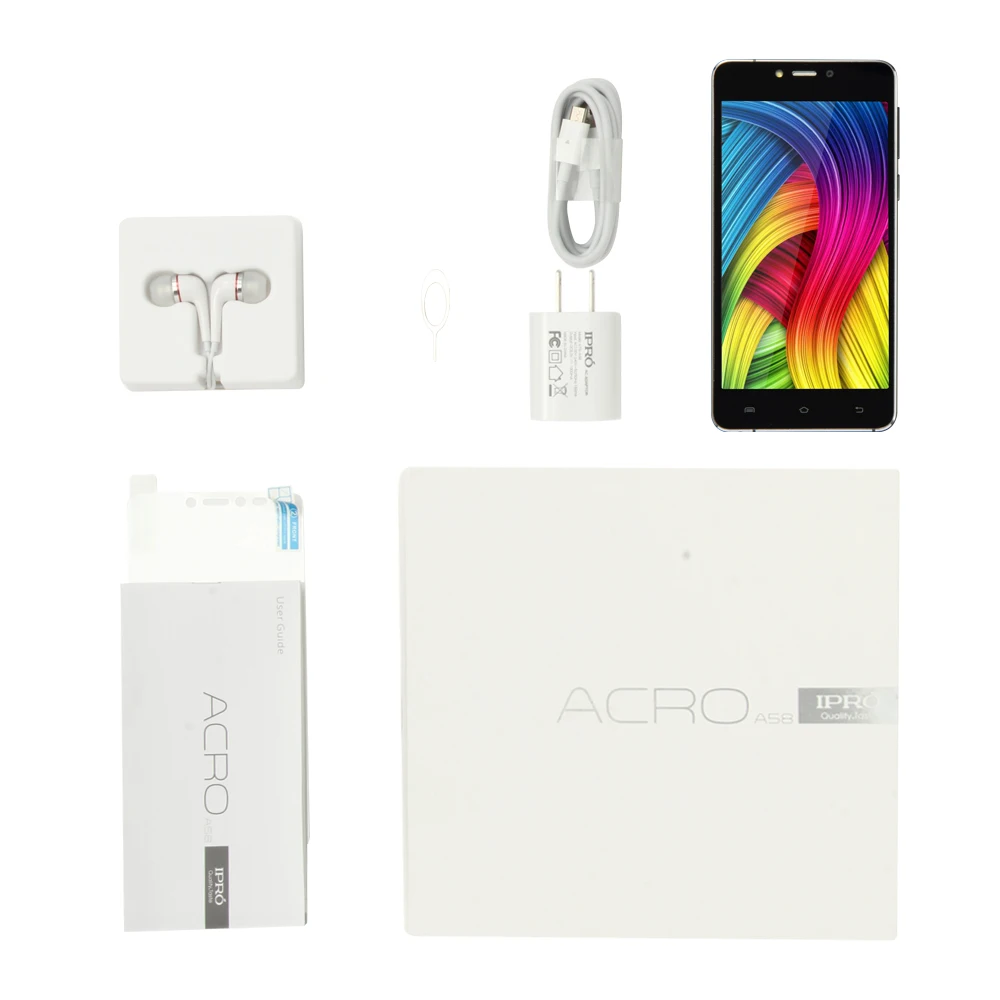 Оригинальный ipro A58 5.0 дюймов сенсорный смартфон Android Quad Core сотовый телефон 2 ГБ 16