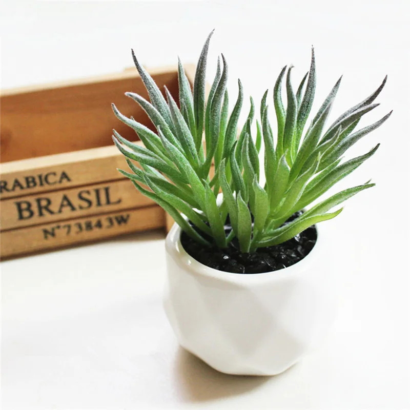 JAROWN Artificial Succulent Plant Bonsai Simulation Plastic Flower Wedding Home Room Desktop Placement Shop Window Display Decor (5)