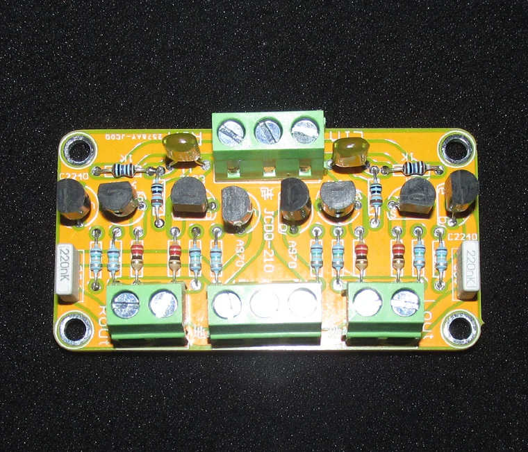 JFET вход Cascoded буферная плата предварительного усилителя OP AMP использование Toshiba