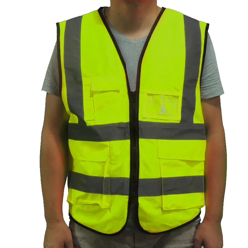 Working safety yellow vests fast shipping reflective safety vest multi