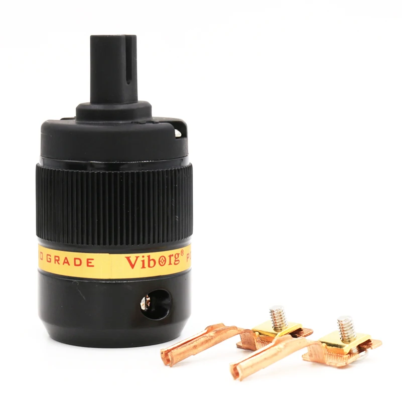 

Viborg Pcs VF508 C7 Pure Copper Figure 8 IEC Connector AC Power Cord Audio Cable Connectors