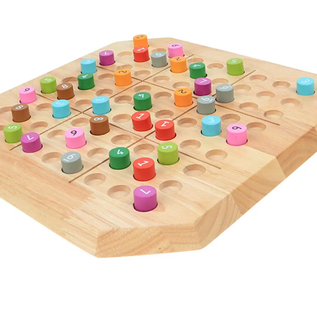 Деревянные головоломки Судоку настольная игра умственного развития Развивающие игрушки подарок на день рождения для детей малышей