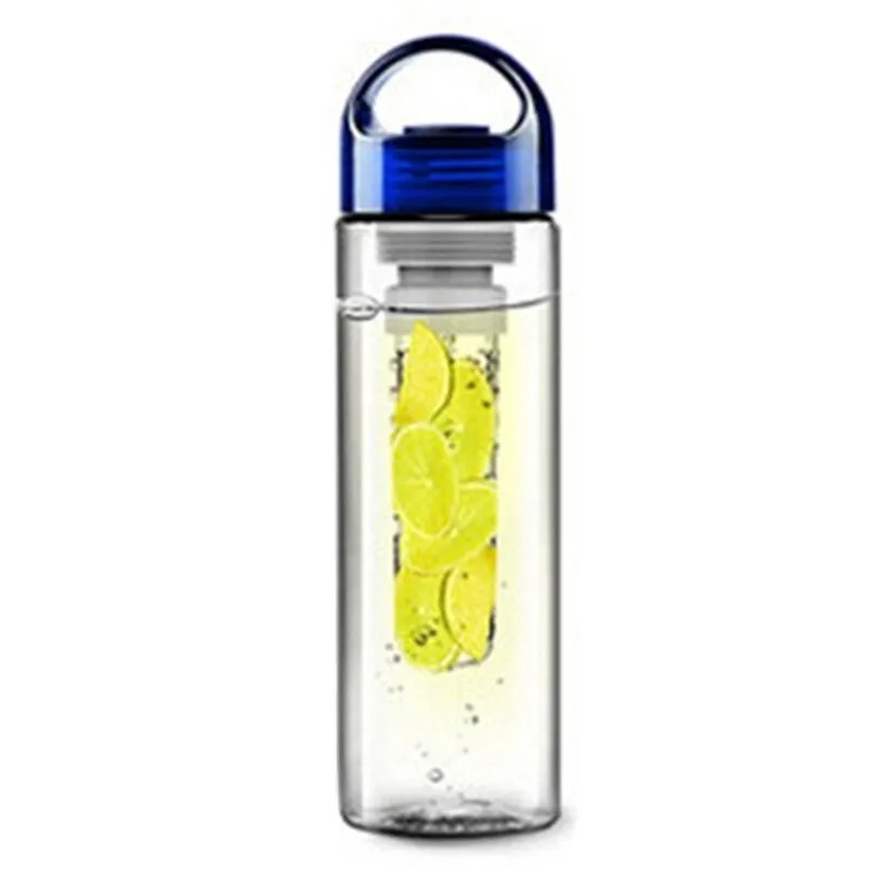 500 мл/700 мл Спорт Бутылки для воды фрукты для заварки лимонный сок Открытый Отдых Пластик бутылки для напитков дорожные аксессуары - Цвет: blue
