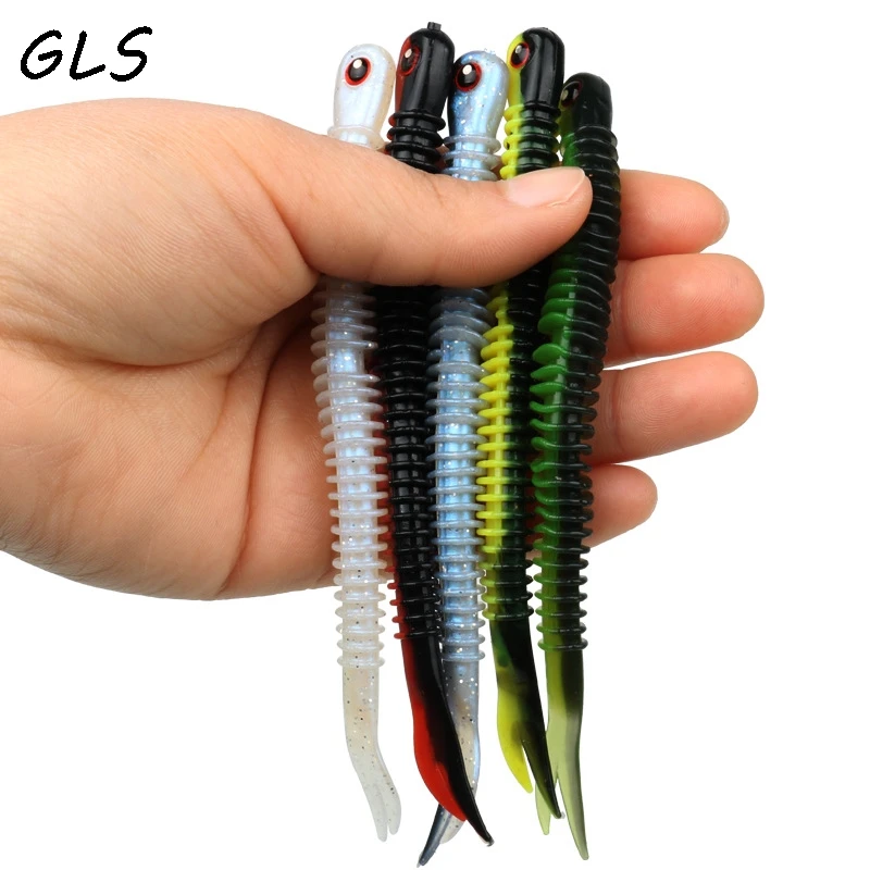 Soft Silicone Bass Fishing Bait Swimbait Tackle Fishing Lure Kit