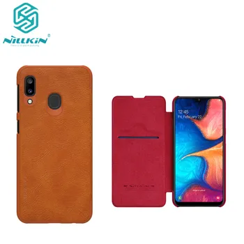 

10pcs/lot Wholesale NILLKIN Qin Series Wallet Flip Leather Case For Samsung Galaxy A20e Genuine Flip Leather Case