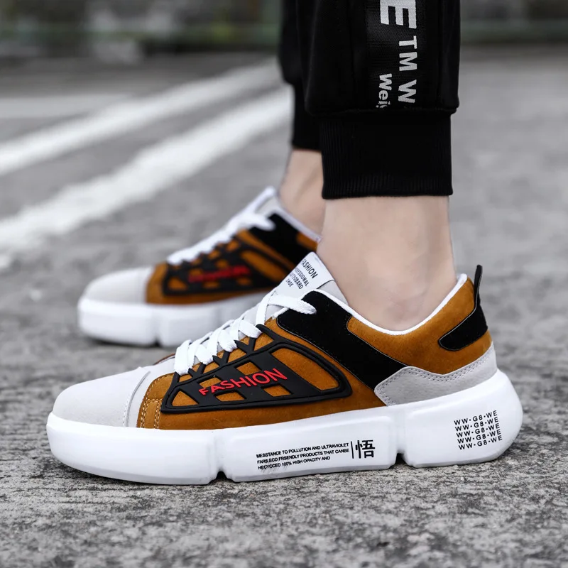 

Man's Sneakers Chunky Wedge Dad Shoes Couple Ins Hot Harajuku Style Lace-up Mesh Flock Unisex Sneakers Brand Men Shoes