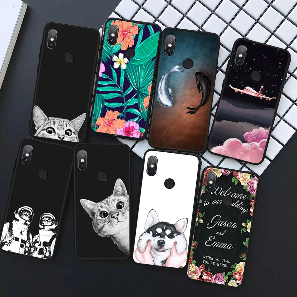 Animal Painted Silicone Cover Phone Case For Xiaomi Mi8 SE Pocophone F1 MiA1 Mi A2 Lite TPU Redmi 6 Pro 6A Note 5 4X 4A 5A |