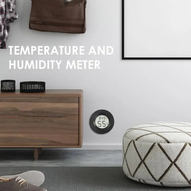 Портативный цифровой ЖК-термометр гигрометр Встроенный электронный измеритель температуры и влажности заманчивая Метеостанция для дома