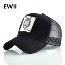 Бейсболки унисекс с вышивкой для мужчин, летняя бейсболка, Женская дышащая Кепка в стиле хип-хоп с сеткой, мужские шапки с животным принтом Dad Gorra