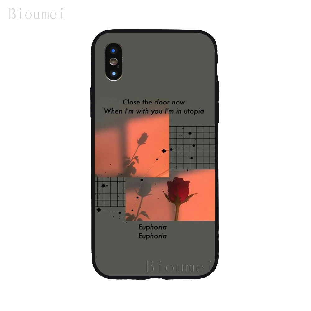 Bioumei, Ретро стиль, красный, эстетический Мягкий ТПУ чехол для iPhone 11 Pro Max XR XS Max 7 8 Plus 5 6 6S Plus, чехол для X 03