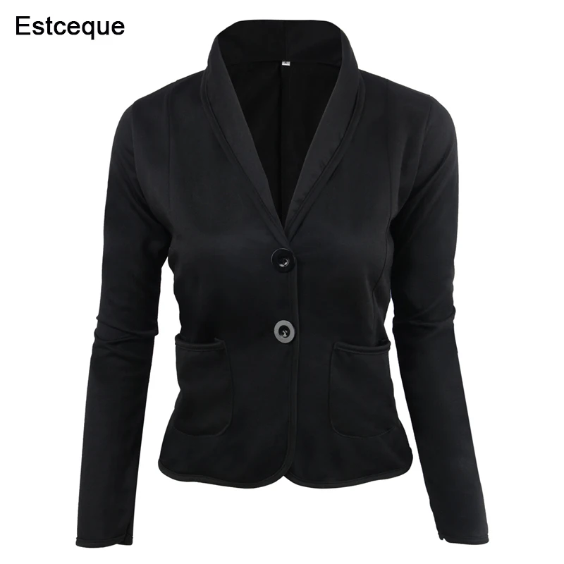 

Spring OL Short Blazers Solid Women's Jacket Formal Office Female Business Suits Bleiser Feminino Plus Size S-6XL
