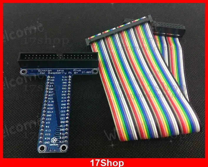 

T-Cobbler Plus + Cable/T-GPIO expansion board For Raspberry Pi B+