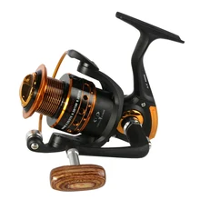 Новинка GermanTechnology AX 12+ 1BB 5,2: 1 рыболовное колесо с деревянной ручкой 500-9000 Рыболовная катушка спиннинговые Рыболовные катушки для карпа рыболовные снасти