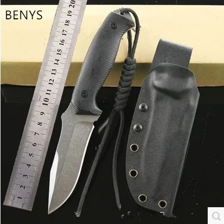 Охотничий нож BENYS с фиксированным лезвием черные тактические прямые ножи