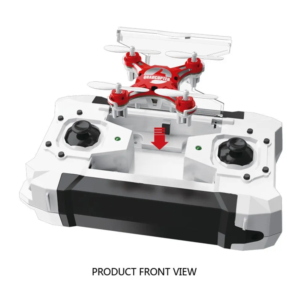 EBOYU FQ777-124 Pocket RC Drone 4CH 6-Axis Gyro RC Quadcopter with Switchable Controller Gift Toys for Kids RTF