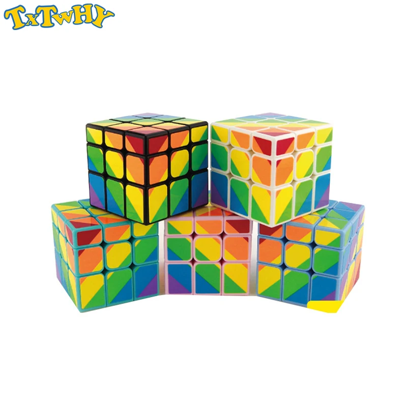 YJ Cube 3x3x3, 6 сторон, скоростной кубик, магические кубики, cubo magico, пластиковая развивающая головоломка, твист, игра, подарок, игрушки для детей