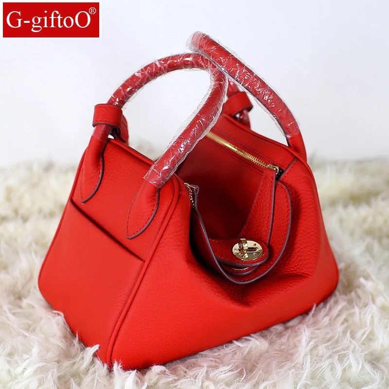 جديد وصول 2018 جلد طبيعي حقائب النساء خمر وسادة جلد البقر حقيبة يد السيدات الصلبة عارضة صغيرة Crossbody حقيبة كتف