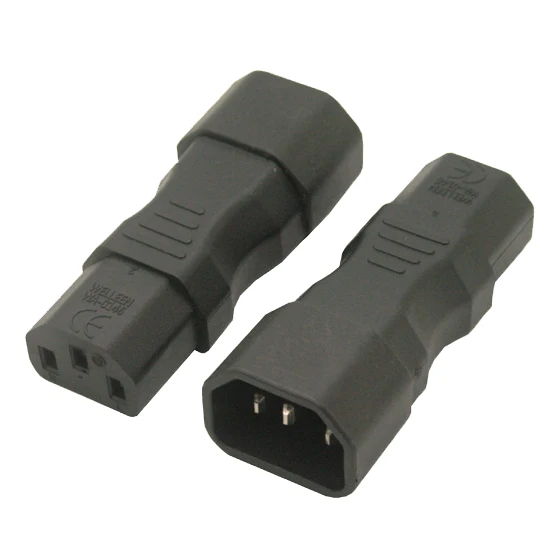 IEC 320 C14 к C13 прямой адаптер питания 3pin папа женскому удлинительному адаптеру