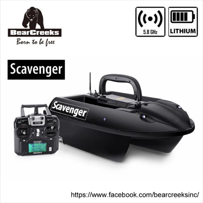

BearCreeks Scavenger V1 Carp Fishing Bait Boat with Lithium Battery 500m RC Remote Control 7000g Lure Boat