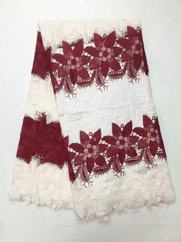 

African Net Lace Fabric Mesh Tulle Lace, Nigerian French Guipure Cord Lace New Embroidery Design