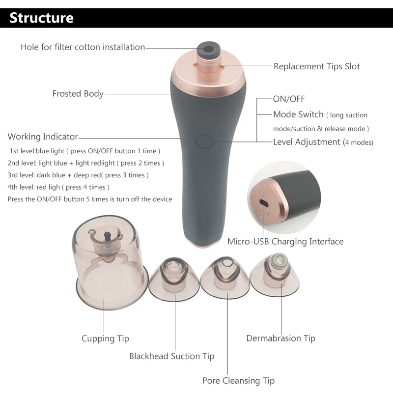 Pore cleaner cupping massager 2