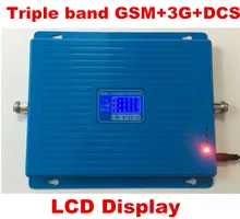 2G 3G 4G signal repeater GSM 900 WCDMA 2100 DCS 1800 Tri Band Mobile Phone Signal Booster 65dB Cellular Repeater 3G 4G Amplifier