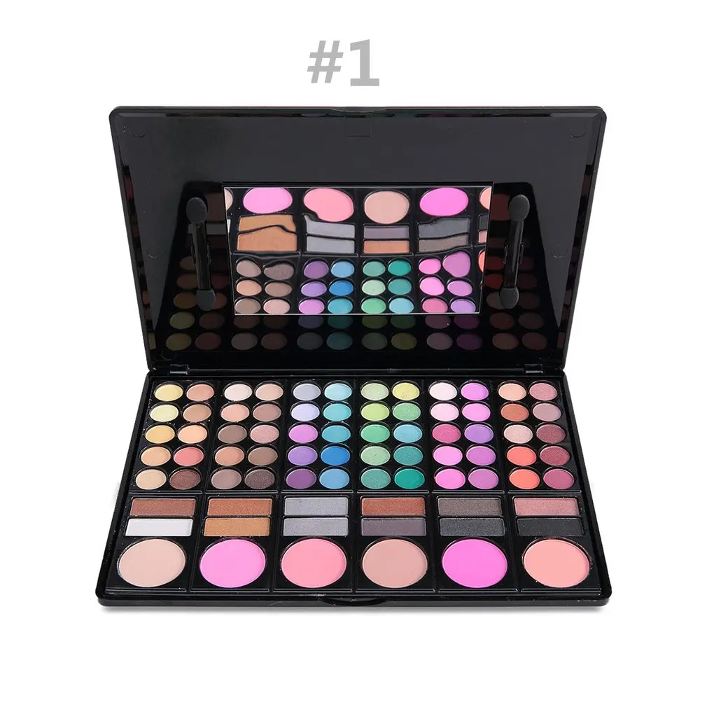 

78 Color Eyeshadow Tray Beginner Pearlescent Matte Earth Color Eye Shadow Hot Selling Market Trend Smooth Powder 235X175X17mm