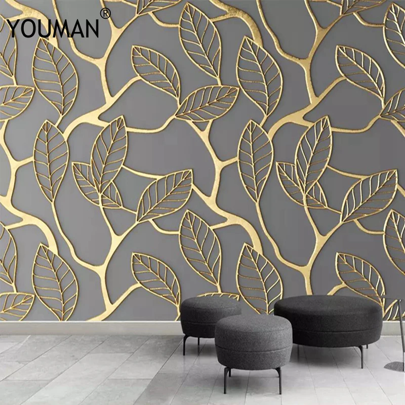 3d HD modern custom photo wallpaper abstract home background wall mural gold watercolor forest wallpaper for living room bedroom 3d HD modern custom photo wallpaper abstract home background wall mural gold watercolor forest wallpaper for living room bedroom