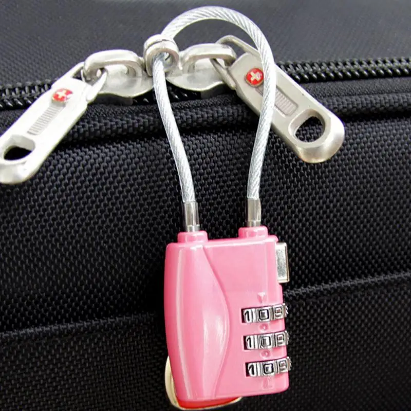 Zinc Alloy Design Password Security Locker Safe Combination Code Resettable For Luggage/Bag
