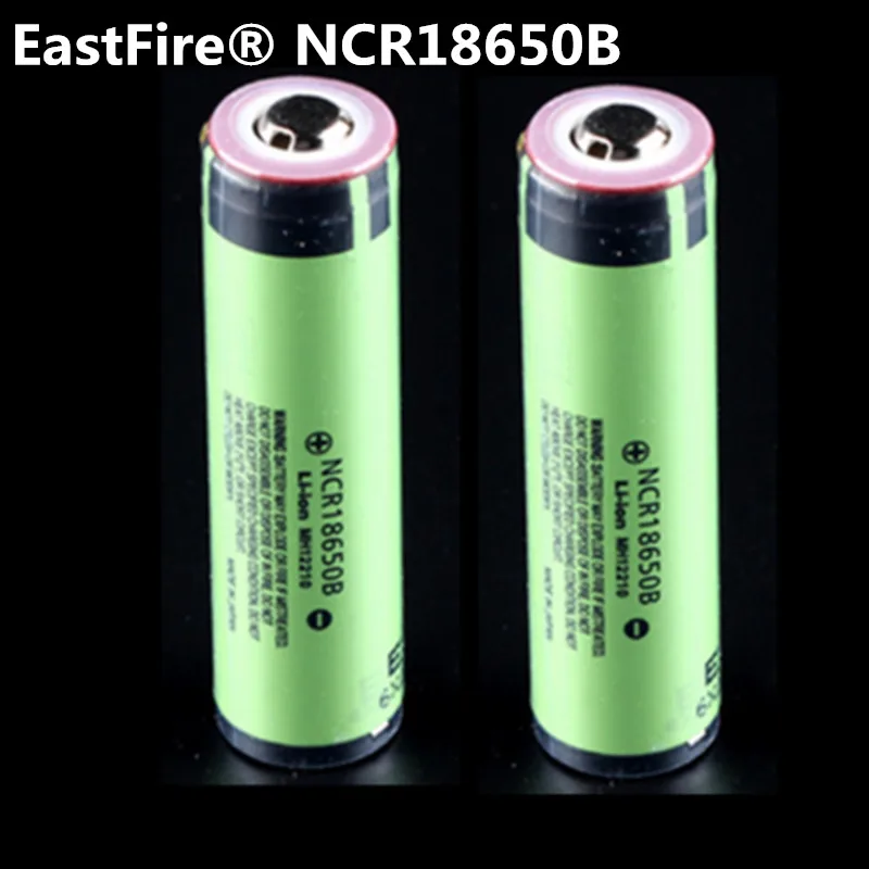 

2PCS 2017 Original EastFire 18650 3400mAh battery 3.7V Li-ion Rechargebale battery PCB Protected For panasonic 18650 3400