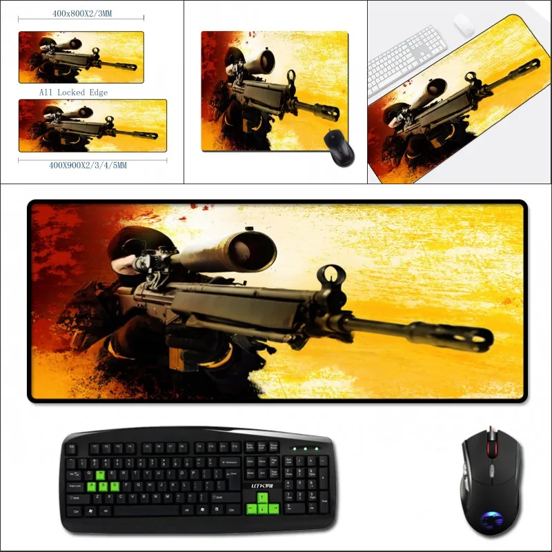 Congsipad Высокое качество 400x900 мм большой коврик для мыши чтобы улучшить игровой