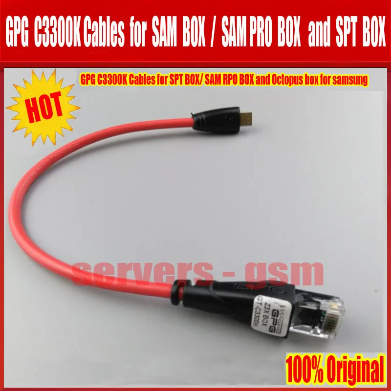 Оригинальный продукт GPG c3300k кабель uart для коробки octoplus pro и octopus коробка samsung