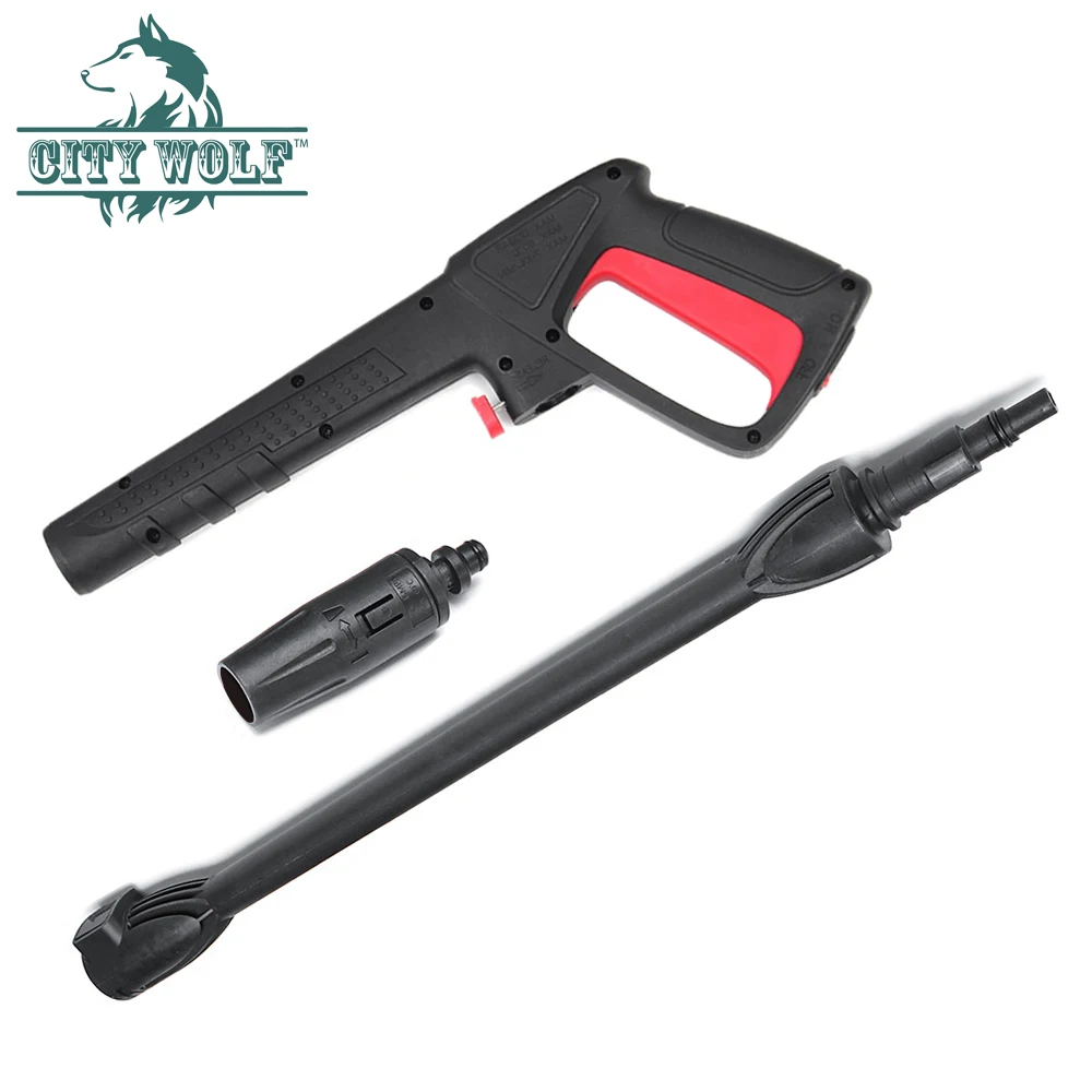 Najtaniej City wolf myjka ciśnieniowa pistolet na wodę pistolet do AR czarny i pokład obsługi Bosch AQT myjnia samochodowa akcesoria do czyszczenia pistolet i lance