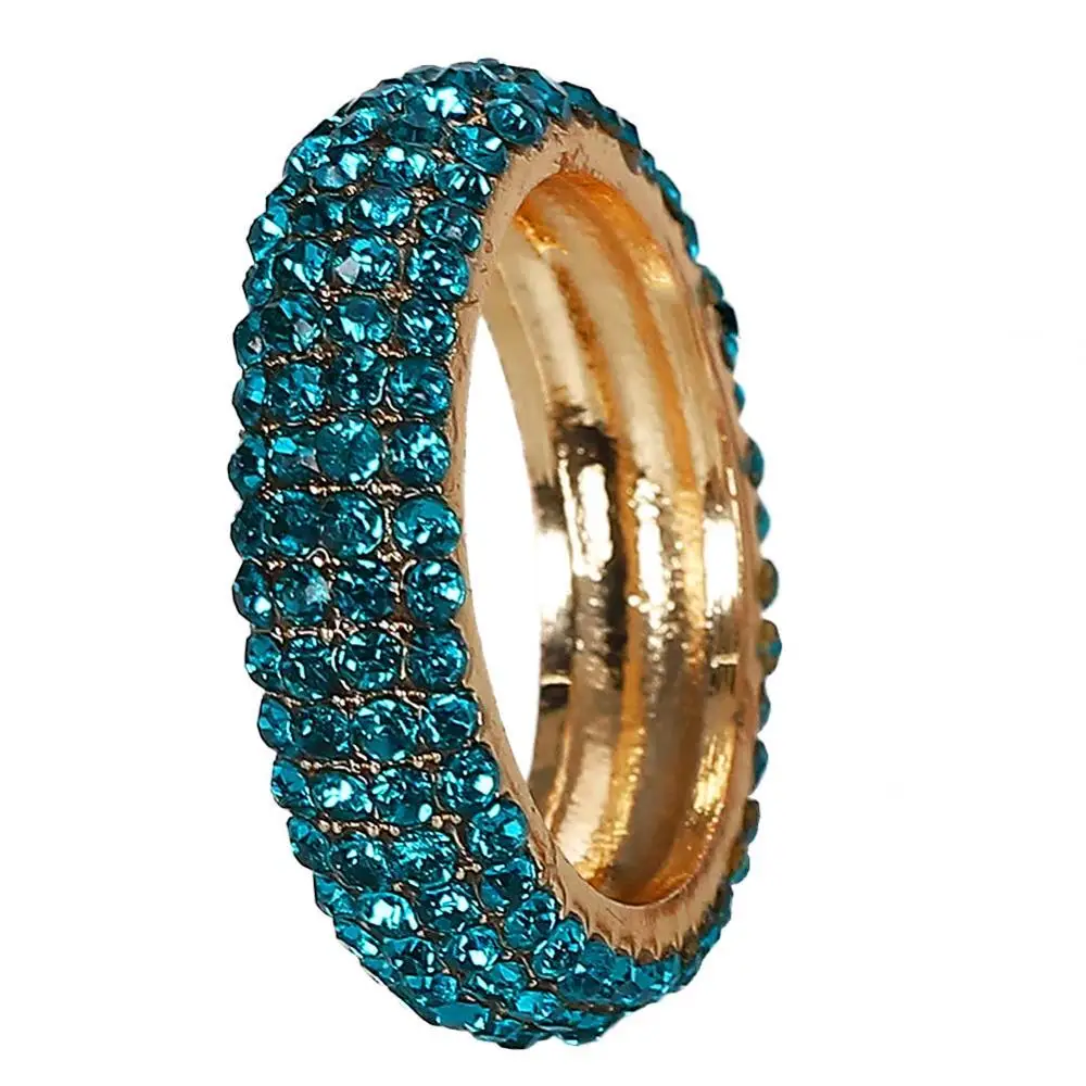 Dvacaman Новая мода 25 цветов Кристальный, сердце, кольцо для женщин винтажное круглое кольцо обручальное Подарочное Ювелирное Украшение Свадебная бижутерия - Цвет основного камня: 4