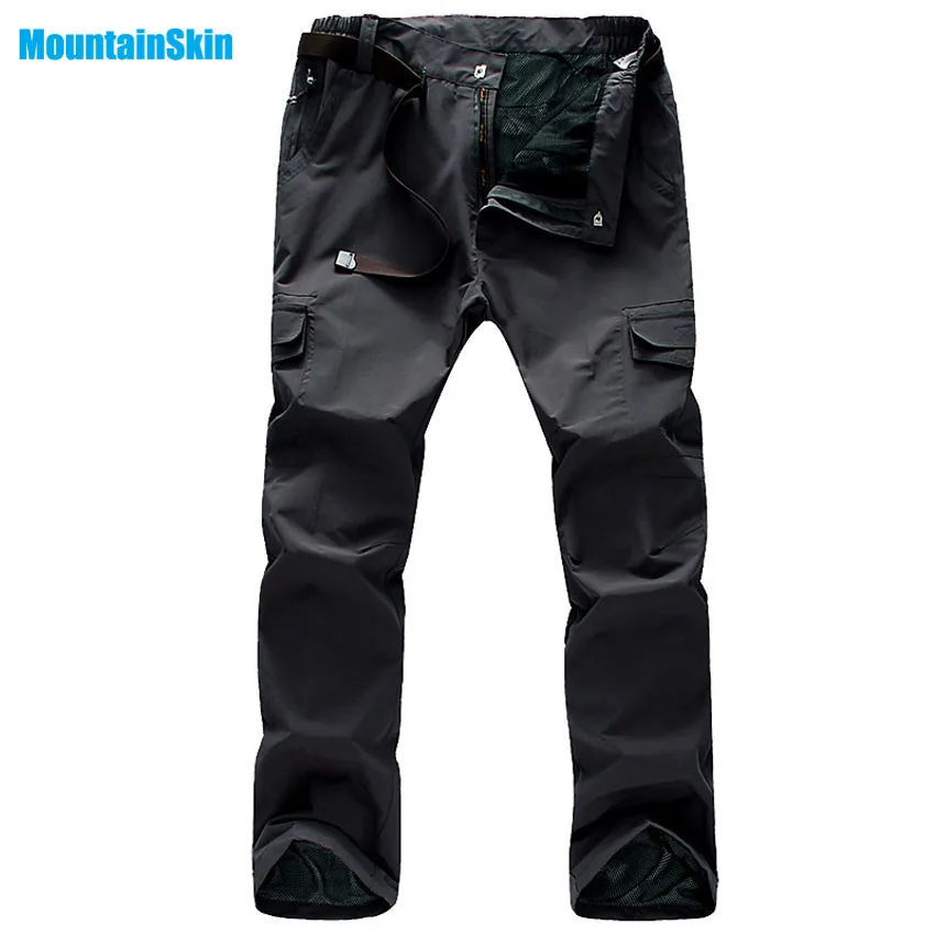 Mountainskin respirables del verano de los nuevos hombres pantalones de secado rápido al aire libre deporte malla forro escalada senderismo Trekking pantalones masculinos MA120 Mountainskin respirables del verano de los nuevos hombres pantalones de secado rápido al aire libre deporte malla forro escalada senderismo Trekking pantalones masculinos MA120