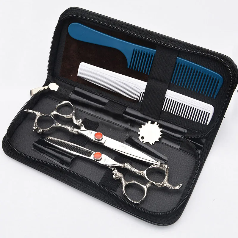 Professional Shears Dog Pet Scissors Grooming Straight Scissor+Thinning