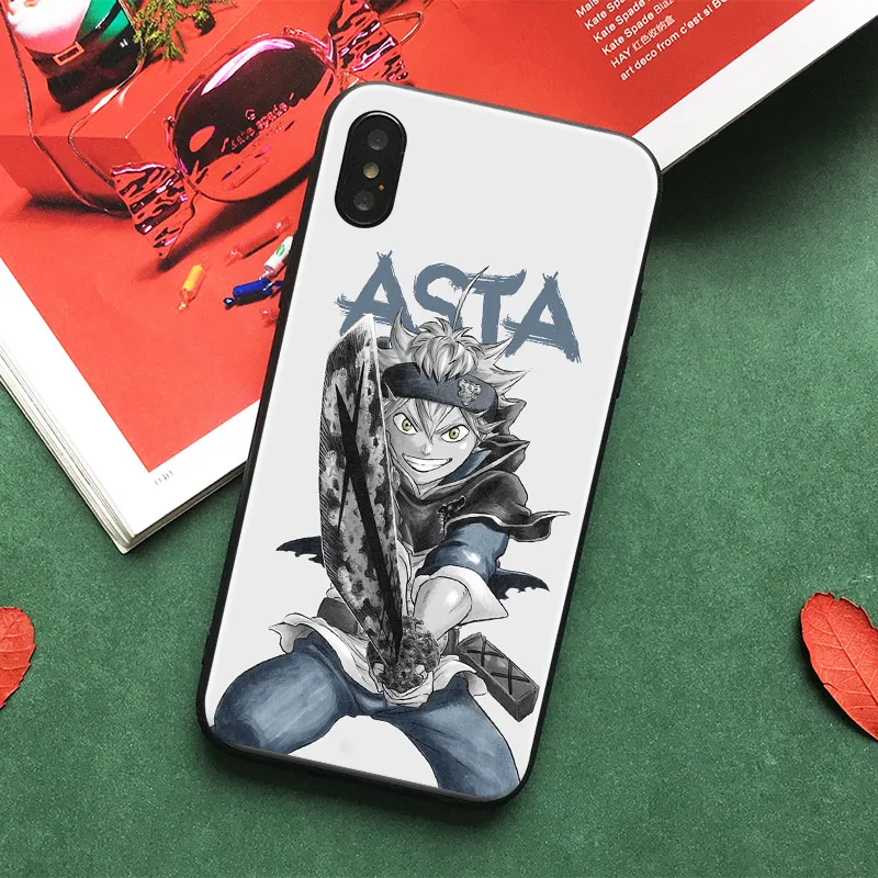 

Asta Black Clover Anime Coque TPU Soft Silicone Phone Case Cover Shell For Apple iPhone 5 5s Se 6 6s 7 8 Plus X XR XS MAX