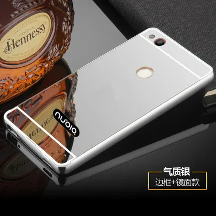 Mirror Silver Для zte Nubia Z11 Mini чехол с зеркальным покрытием Алюминиевый металлический бампер акриловый PC чехол для задней панели для zte Nubia Z11 Mini чехол для телефона s - Цвет: Mirror Silver