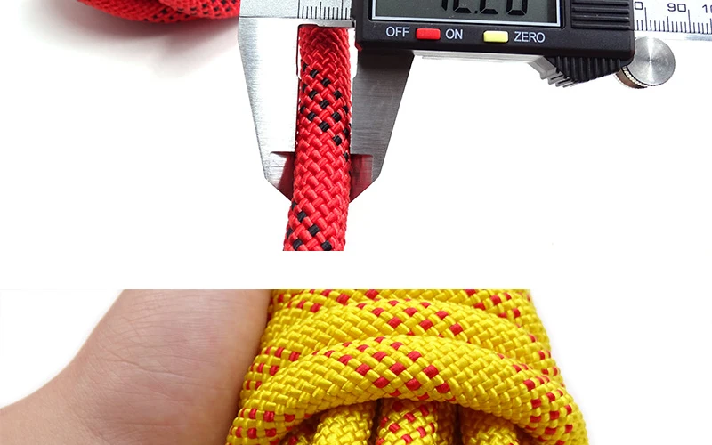 12mm de Diâmetro Corda de Segurança ao ar Equipamento de Escalada Corda de Escalada Corda de Alta Parede Árvore Livre Profissional Engrenagem Caminhadas Resistência 11 Cheap Acessórios para escalada
