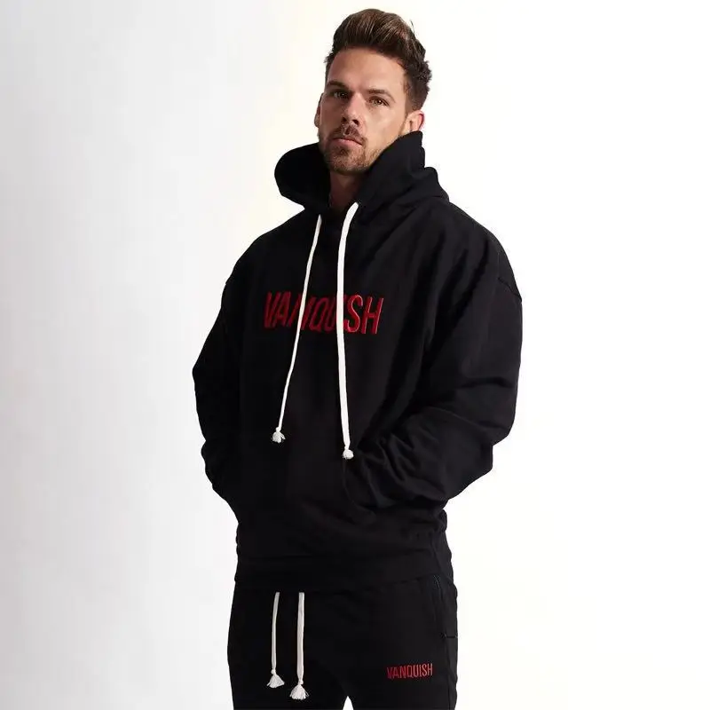 

Autumn Winter printing Tracksuit Men Sports Hooded Clothing Male Jacket + Pant Man 2 Piece Set