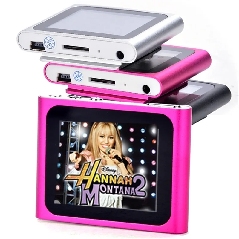 6-го поколения 1,8 дюймов ЖК-экран MP3 MP4 плеер FM радио игры видео плеер+ наушники+ USB кабель