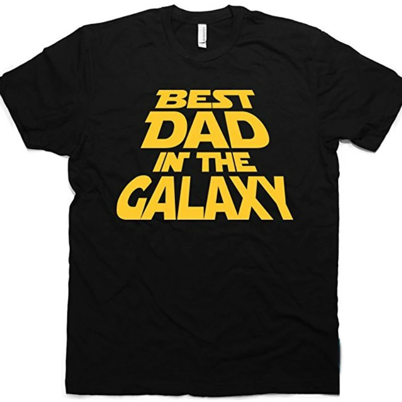 

Best Dad In The Galaxy T-Shirt, Gift for Dad & Bonus Sticker Cotton Cool Tee Shirt Tops Aesthetic